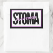 Stoma Awareness Rechteckiger Aufkleber (Tasche)