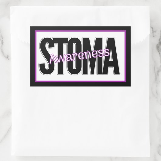 Stoma Awareness Rechteckiger Aufkleber (Tasche)