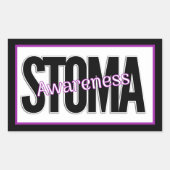 Stoma Awareness Rechteckiger Aufkleber (Vorderseite)