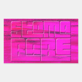 Stoma Babe Rechteckiger Aufkleber