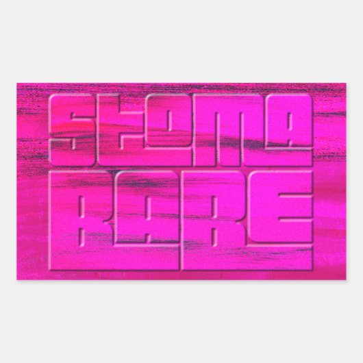 Stoma Babe Rechteckiger Aufkleber (Vorderseite)