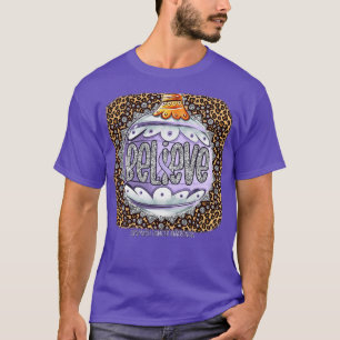 Stomach Awareness Glaube Ornament Leopard Taufe T-Shirt