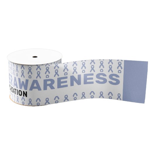 Stomach Cancer Awareness Pattern Ribbon Ripsband (Spule)
