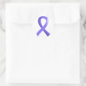 Stomach Cancer Periwinkle Ribbon 3 Runder Aufkleber (Tasche)
