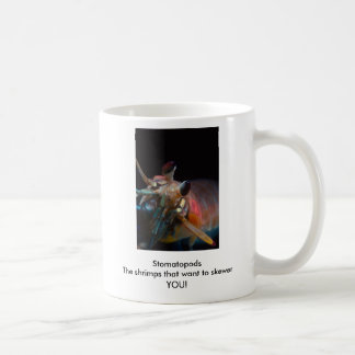 Stomatopods die Garnelen, die wollen, um SIE Kaffeetasse
