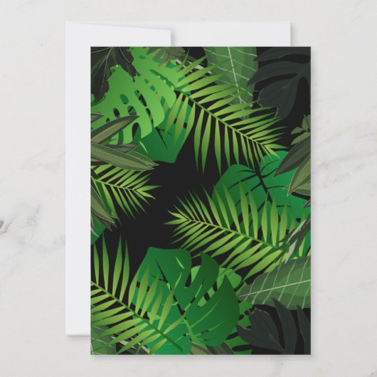 Stomp, Chomp & Roar Dinosaur Geburtstag Einladung (Rückseite)