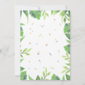 Stomp Chomp Roar Dinosaurier Einladung zum Geburts (Rückseite)