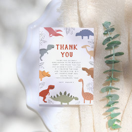 Stomp, Chomp, Roar! Dinosaurier Foto Geburtstagspa Dankeskarte