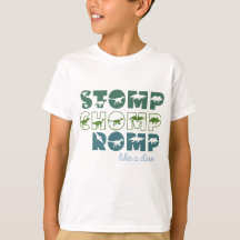 Stomp chomp romp wie ein Dino-Kind