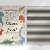 STOMP CHOMP UND CHEW Dinosaurier Einladung zum Geb