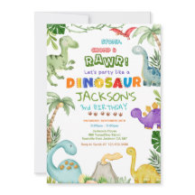 Stomp, Chomp und Roar! Dinosaur Birthday Party