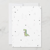 Stomp, Chomp und Roar! Dinosaurier Birthday Party Einladung (Rückseite)