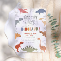 Stomp, Chomp und Roar! Dinosaurier Birthday Party