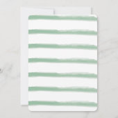 Stomp, Chomp und zwei Aquarell Dinosaurier Geburts Einladung (Rückseite)