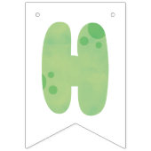 Stomp, Chomp und zwei Aquarell Dinosaurier Geburts Wimpelkette (Zweite Fahne)