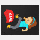 Stomp MAGA Fleece Blanket (Vorderseite (Horizontal))