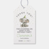 Stomp on Over, Niedlicher Elefant Geschenkanhänger (Vorderseite)