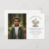 Stomp on Over, Niedlicher Elefant, Kindergeburtsta Dankeskarte (Vorne/Hinten)