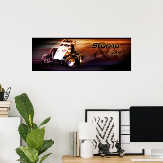 Stomp & Steer poster (Heimbüro)