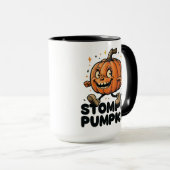 Stompin Pumpkin Halloween Tasse (VorderseiteRechts)