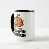 Stompin Pumpkin Halloween Tasse (Vorderseite Links)