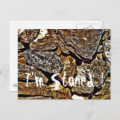 Stone Abstrakt Postkarte (Vorne/Hinten)