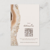 Stone Agate Marble Wedding Begleitkarte (Vorderseite)