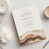 Stone Agate Marble Wedding Einladung