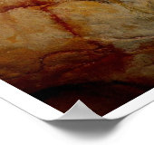 Stone Age Altamira Bison Buffalo Art Poster (Ecke)