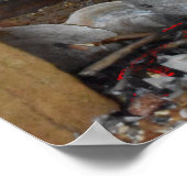 Stone Age Barbeque Poster (Ecke)