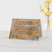 Stone Age Happy Birthday David Karte (Gelbe Blume)