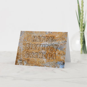 Stone Age Happy Birthday Opa Karte