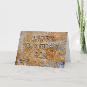 Stone Age Happy Birthday Vater Karte