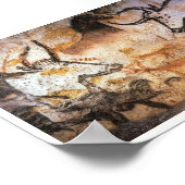 Stone Age Lascaux Bulls Buffalo Art Poster (Ecke)