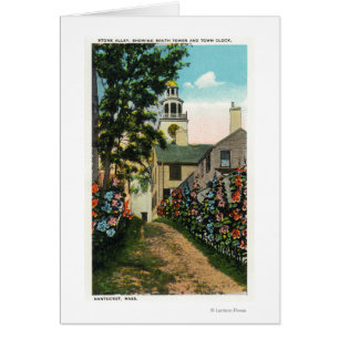 Stone Alley View South Tower and Town Clock