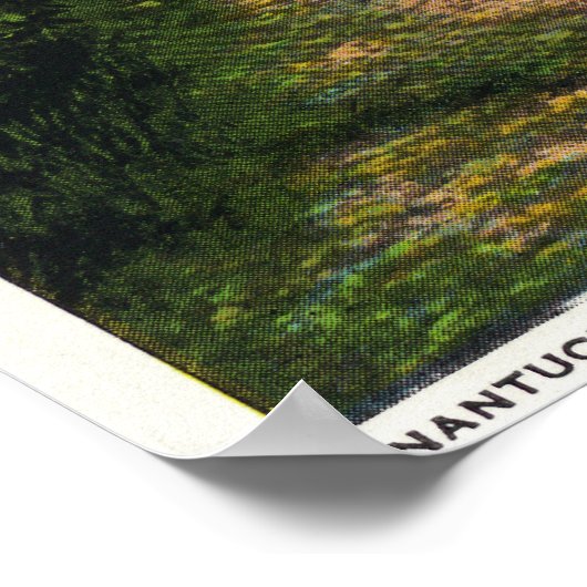 Stone Alley View South Tower and Town Clock Poster (Ecke)