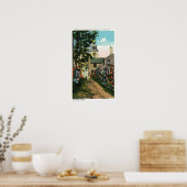 Stone Alley View South Tower and Town Clock Poster (Küche)