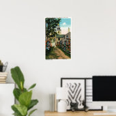 Stone Alley View South Tower and Town Clock Poster (Heimbüro)