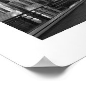 Stone and Glass: Shiodome Business District, Tokio Poster (Ecke)