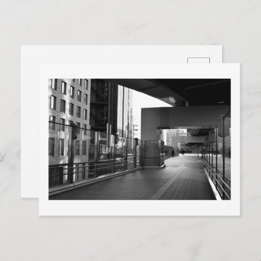 Stone and Glass: Shiodome Business District, Tokio Postkarte (Vorne/Hinten)