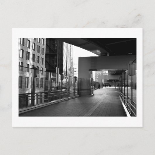 Stone and Glass: Shiodome Business District, Tokio Postkarte (Vorderseite)