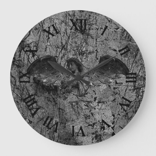 Stone Angel Große Wanduhr (Vorderseite)