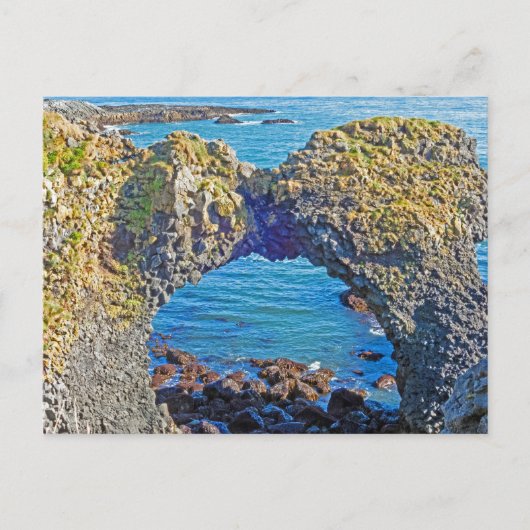 Stone Arch, Arnarstapi, Island Postkarte (Vorderseite)