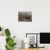 Stone Arch Bridge im Winter - Happy Holidays Poster (Heimbüro)