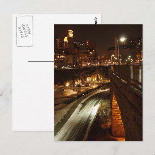 Stone Arch Bridge Postkarte (Vorne/Hinten)