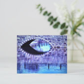 Stone Arch Bridge Wasser Reflektionen Blauer Himme Postkarte (Stehend Vorderseite)