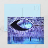 Stone Arch Bridge Wasser Reflektionen Blauer Himme Postkarte (Vorne/Hinten)