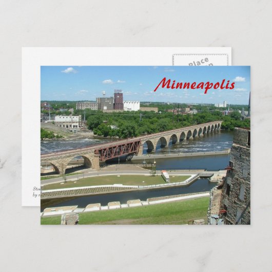 Stone Arche Bridge Postkarte (Vorne/Hinten)