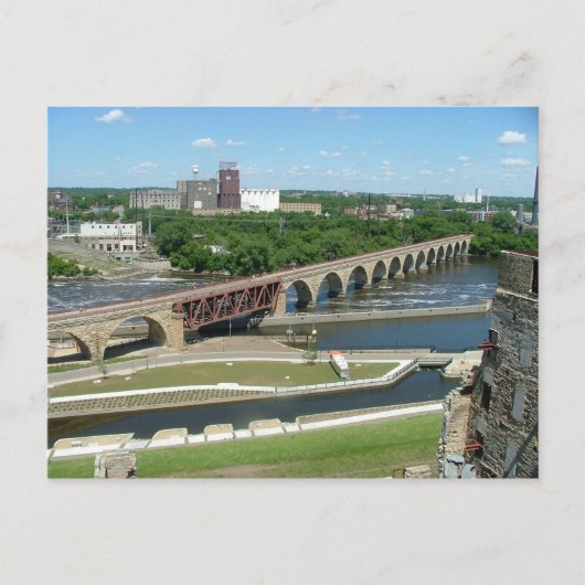 Stone Arche Brücke Postkarte (Vorderseite)