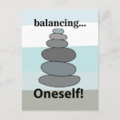 Stone Balancing Postkarte (Vorderseite)